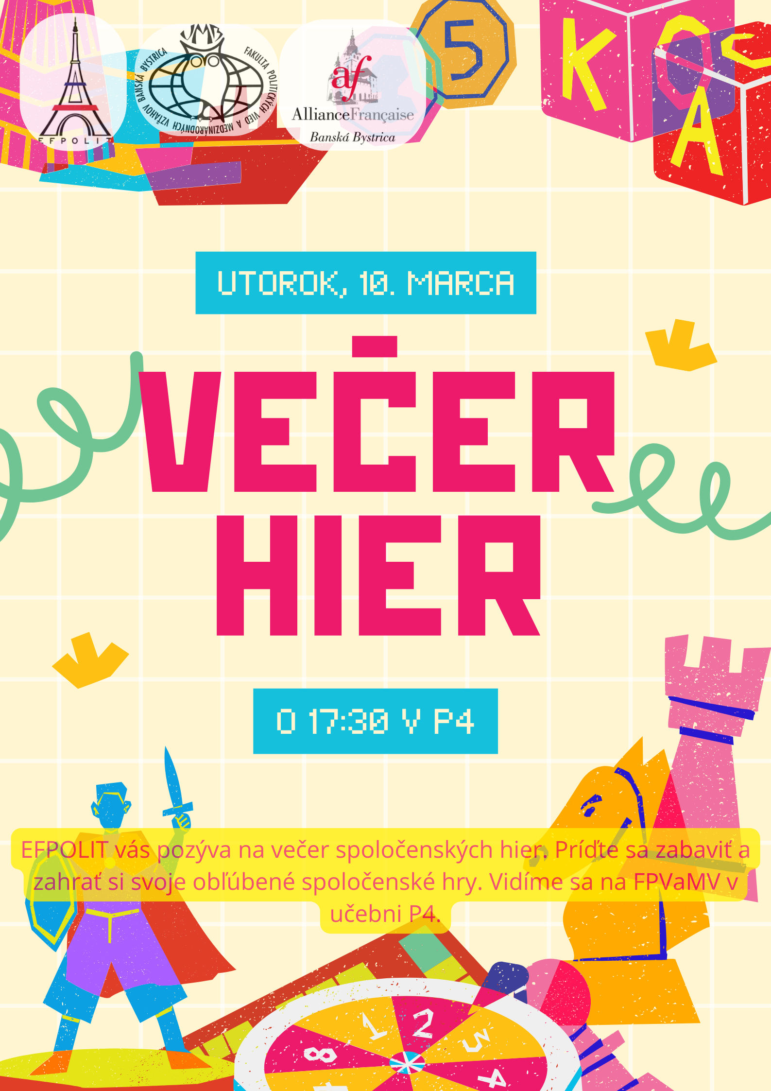 Večer hier: 10.03.2026 o 17:30!